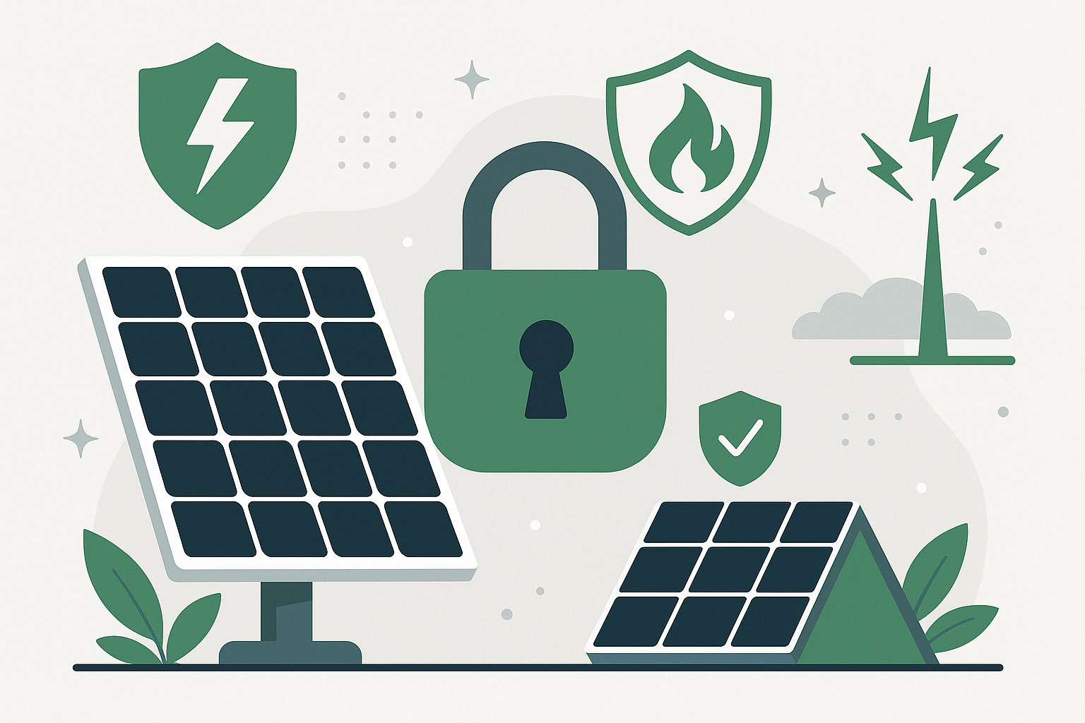 Sicherheitslösungen Solaranlage